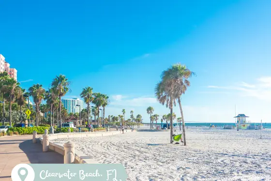 Clearwater Beach, FL.  A short drive away from our home!