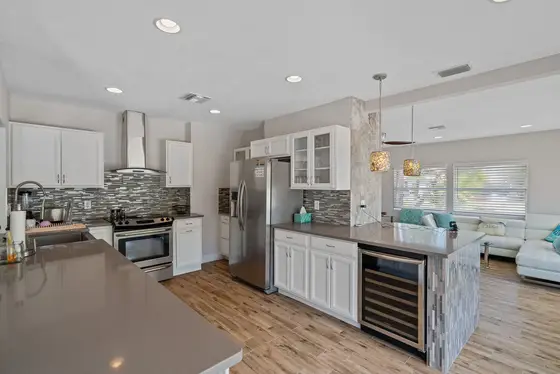 Ground floor main kitchen with complete equipment and modern appliances