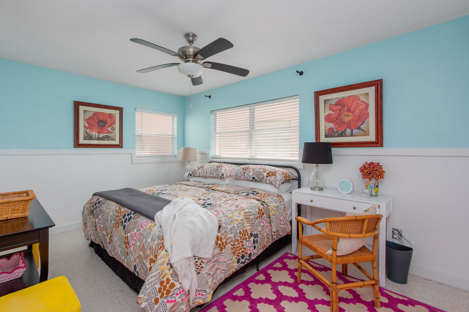 Bay Watch 3: Peaceful bedroom featuring a queen-size bed and a calming coastal feel for restful nights.