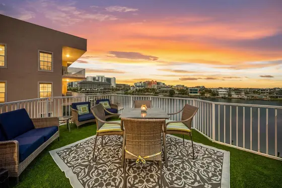 620 Bayway Unit 1 ➠ Bayway Waterfront Townhome | Rooftop Deck • Heated Pool