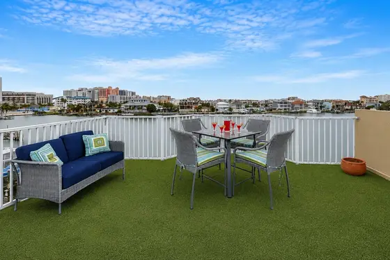 Private rooftop deck with stunning intracoastal views