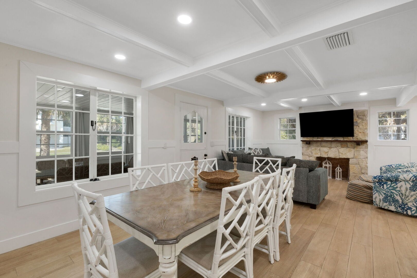 Casa Del Mar: Gather the whole extended family at this sprawling 6-bedroom coastal estate, located in the uncrowded North Beach neighborhood of Clearwater.