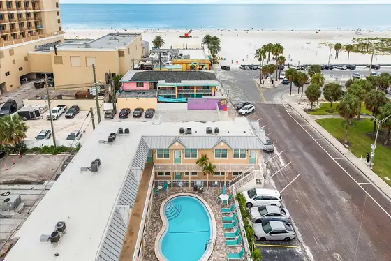 Clearwater Beach Suites puts you close to the sand, with the Gulf and Clearwater Beach just beyond the property.