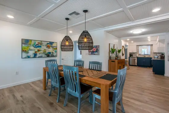 Spacious dining area perfect for enjoying meals with the family.