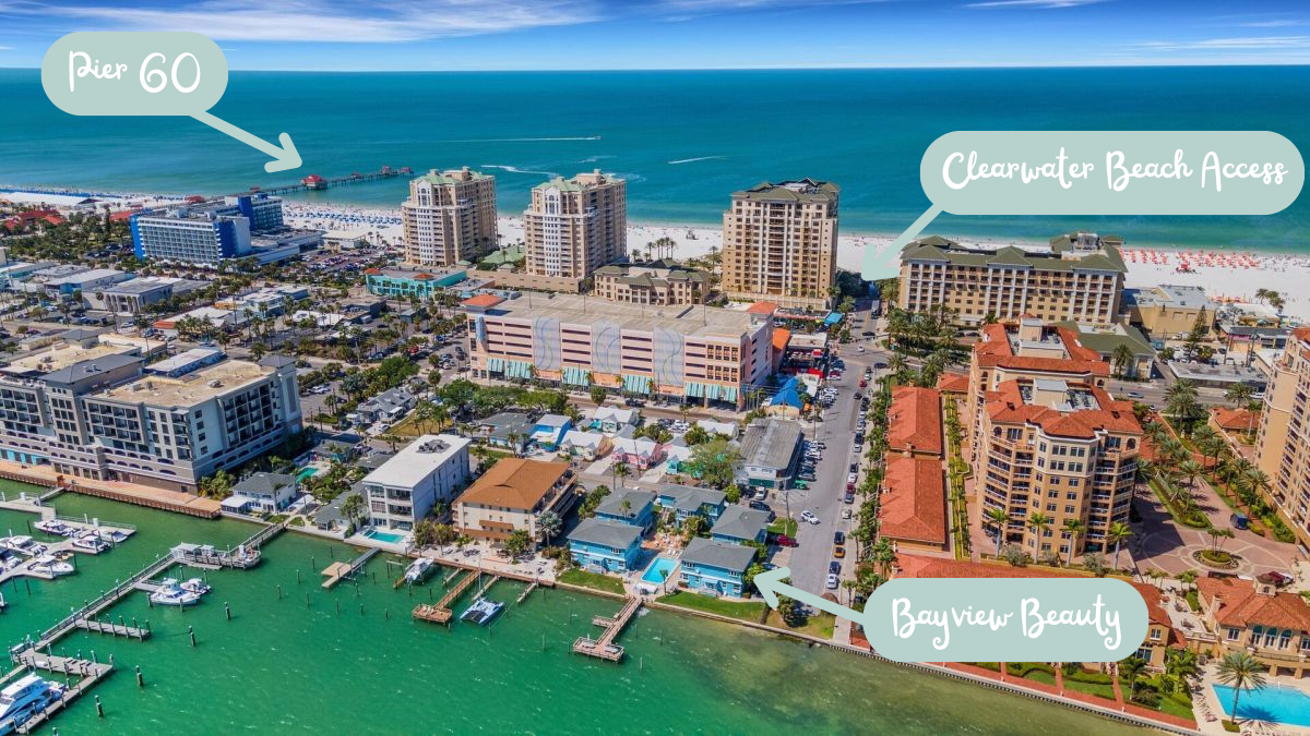 Coral Resort B2: Walkable Paradise  –  Just a short walk to the Gulf of Mexico, Pier 60, and dozens of local restaurants and shops.