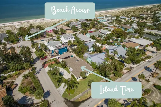 Quiet Location – Situated in a quiet residential neighborhood on the north end of Clearwater beach.