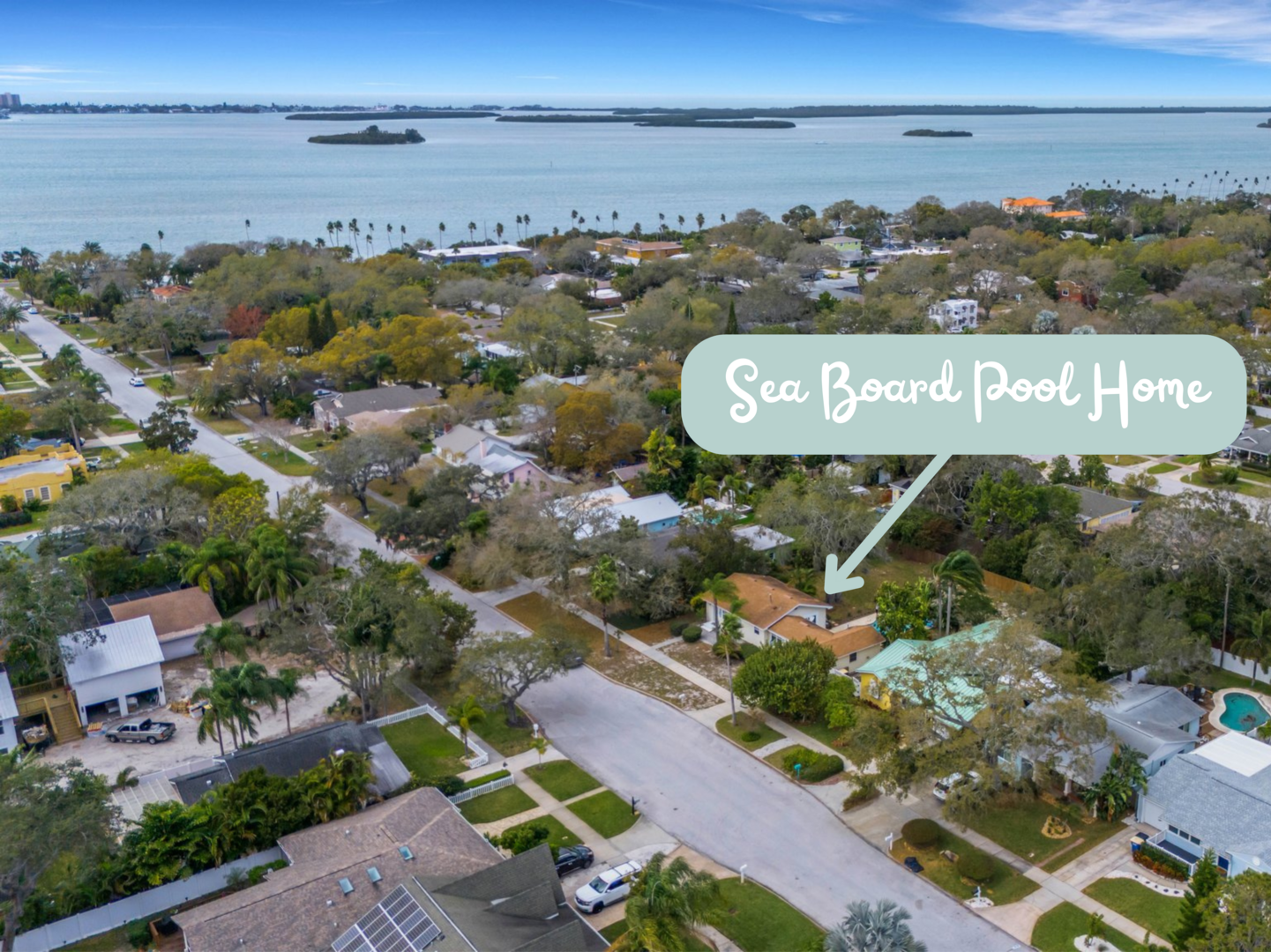 Sea Board Pool House: 1122 Charles ~ Sea Board Pool Home - Monthly Vacation Rental
