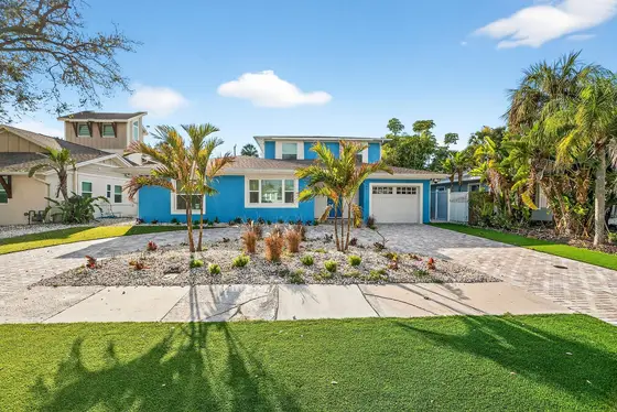 Located in a quiet neighborhood just a short walk from the white sands of North Clearwater Beach.