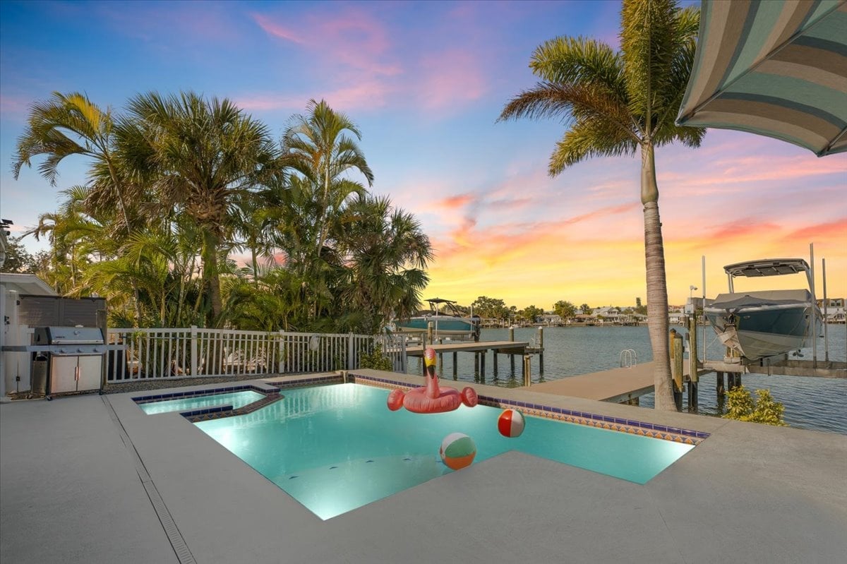 Water Lover's Paradise: Waterfront Living – Located directly on a peaceful intercoastal waterway with stunning views.