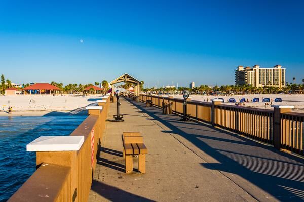 the fishing pier at clearwater beach, florida