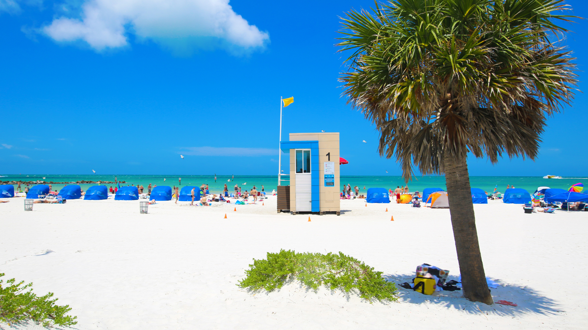 Clearwater Beach lifeguard hut