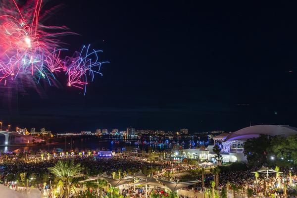 fireworks in downtown clearwater