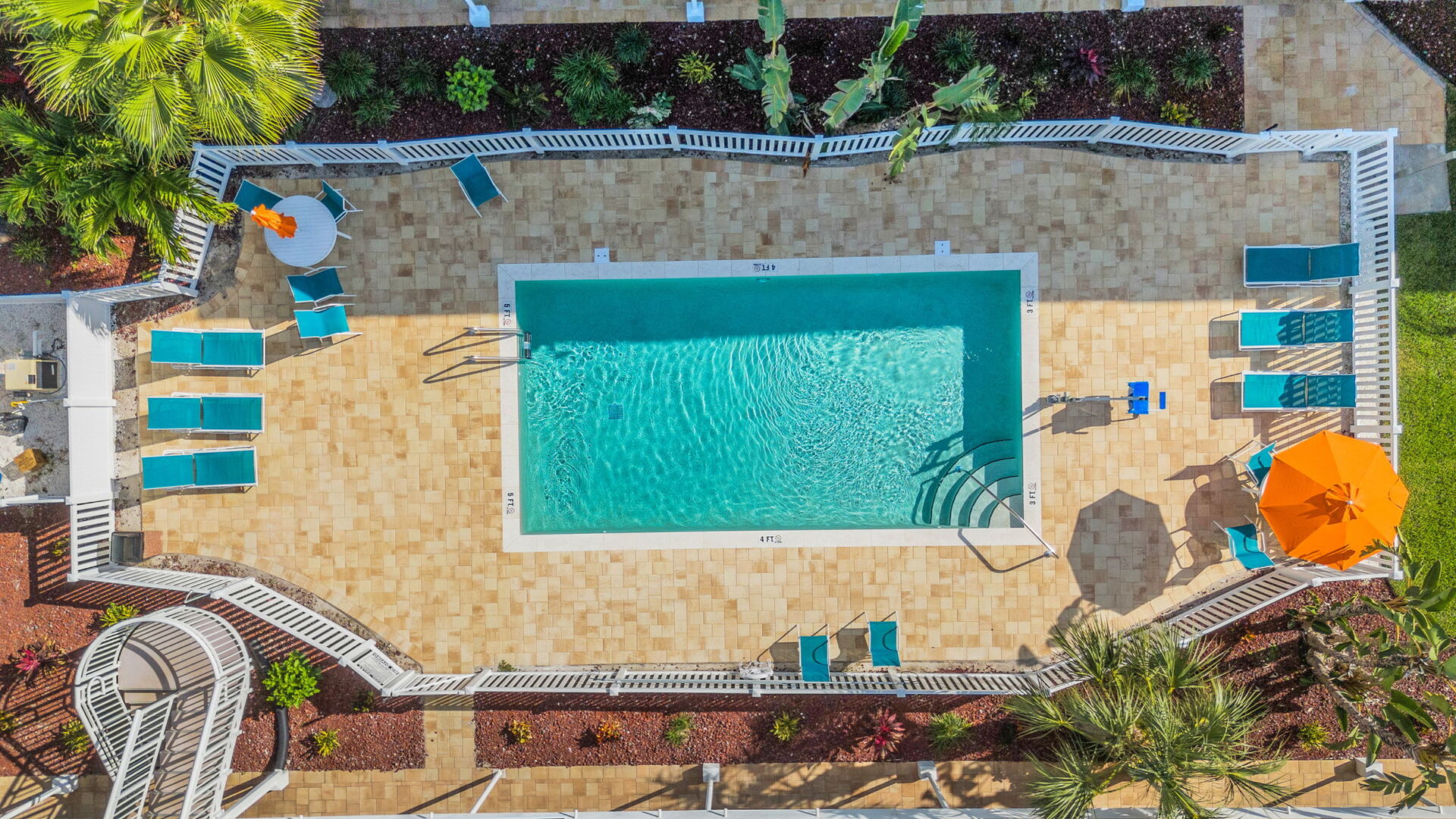 Located at the iconic Tropic Terrace Resort, you are just steps from the heated pool