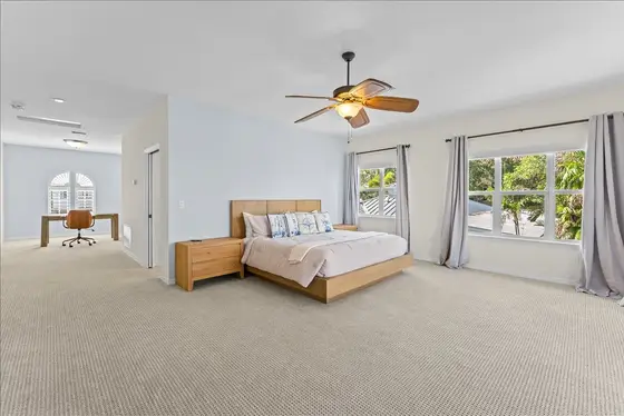Master Bedroom on 2nd Story with King size bed and en suite bathroom, King
