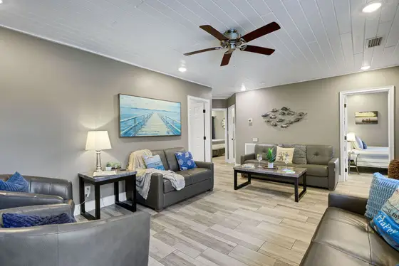 Living Room, Queen-sized Sofa Sleepers